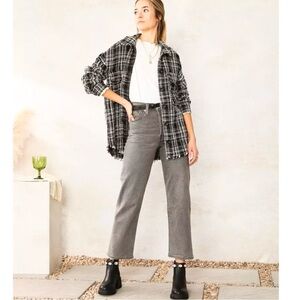 Levi’s W28 (US 8) Ribcage Straight Ankle Women’s Jeans Light Gray Stretch